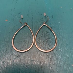 Silver teardrop earrings